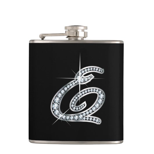 E Script "Diamond Bling"-fles Heupfles (Voorkant)