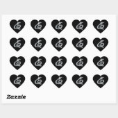 E Script Faux-"Diamond" Hart Sticker (Vel)