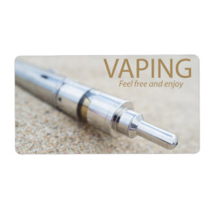 E-sigaret en vapen etiket