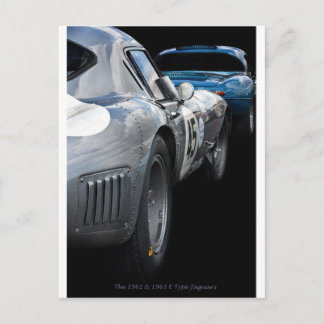 E Type Jaguars Briefkaart