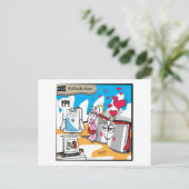 E Versus B - No.22 "Nou hallo daar" Briefkaart (Staand voorkant)