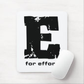 E voor het Mousepad Muismat (Met muis)