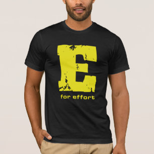 E voor Inspanningskwaliteit Mannen T-shirt