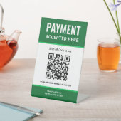 e-Wallet Scan om te betalen QR-code betaling Tafel Reclamebord Met Voetstuk (Insitu)