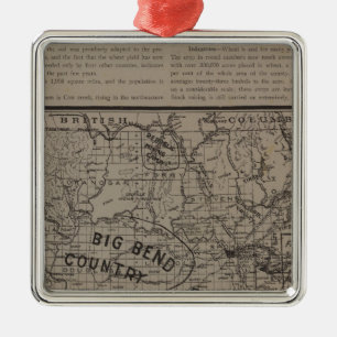 E Washington, N Idaho Metalen Ornament