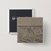 E Washington, N Idaho Vierkante Button 5,1 Cm (Voorkant /achterkant)