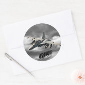 EA-18G Growler Classic Round Sticker Sticker (Envelop)