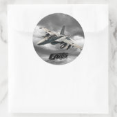 EA-18G Growler Classic Round Sticker Sticker (Tas)