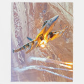 EA-18G GROWLER FLEECE DEKEN (Voorkant)