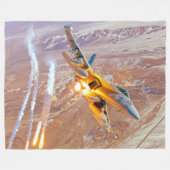 EA-18G GROWLER FLEECE DEKEN (Voorkant (Horizontaal))