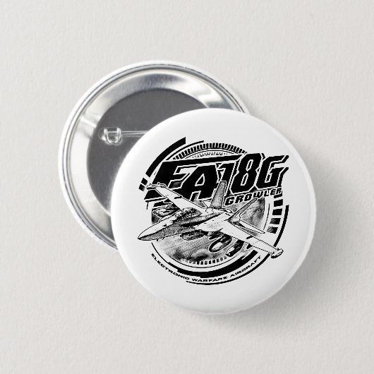 EA-18G Growler Pinback Button Button (Voorkant /achterkant)