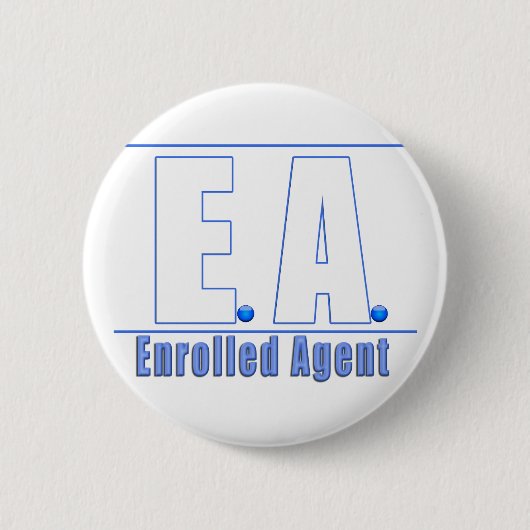 EA LOGO1 UITGEBREIDE AGENT RONDE BUTTON 5,7 CM (Voorkant)