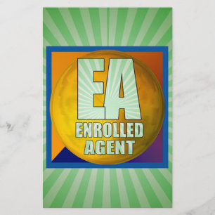 EA LOGO-INGEVOERDE AGENT BRIEFPAPIER