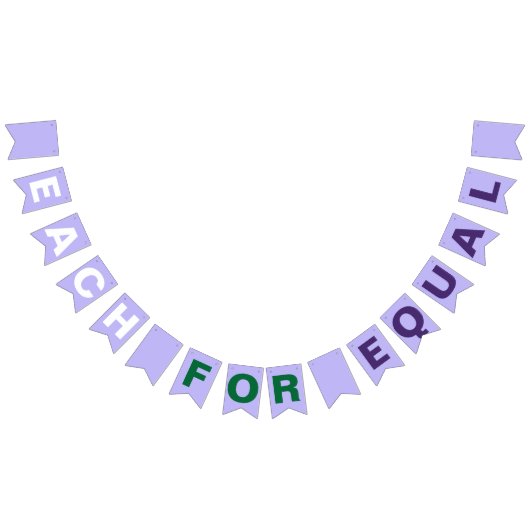 EachforEqual Hashtag Internationale Vrouwendag Vlaggetjes (Alle)