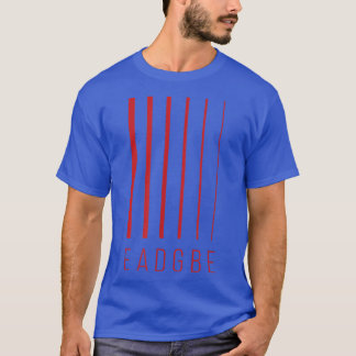 EADGBE 6 String Guitar Player & Guitarist - Cool65 T-shirt