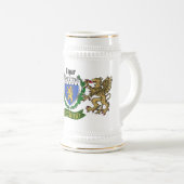 Eagar Irish Shield Gepersonaliseerde Bier Stein Bierpul (Voorkant rechts)