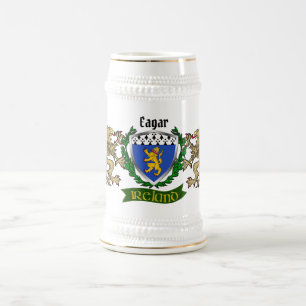 Eagar Irish Shield Gepersonaliseerde Bier Stein Bierpul