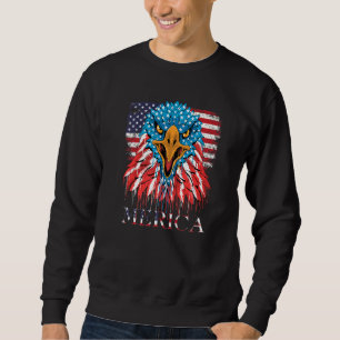 Eagle 4 juli Amerikaanse vlag Merica Trui