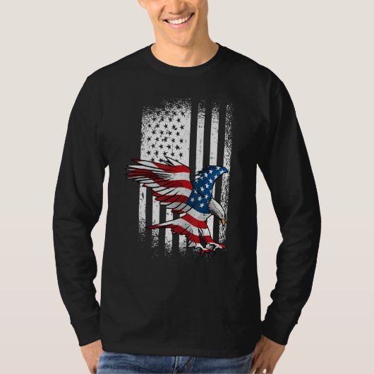 Eagle 4th Of July Independence Day Patriotic Ameri T-shirt (Voorkant)