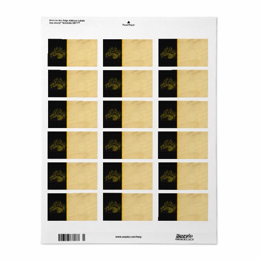 Eagle-adreslabel Etiket (Full Sheet)