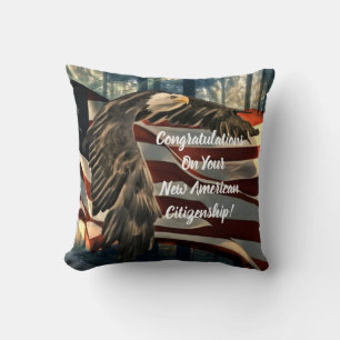 Eagle American Flag USA Citiship Kussen