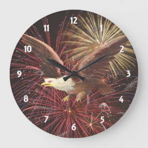 Eagle and Fireworks Clock Grote Klok