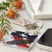Eagle and Flag USA Sleutelhanger (Voorkant Rechts)