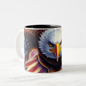 Eagle Art Tweekleurige Koffiemok (Voorkant links)