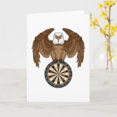 Eagle at Darts with Dartboard Kaart (Gele Bloem)