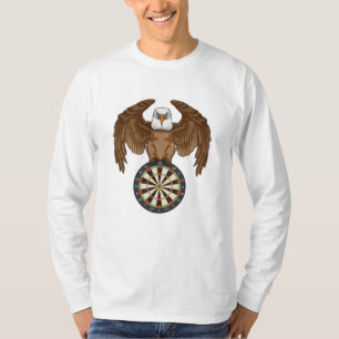 Eagle at Darts with Dartboard T-shirt
