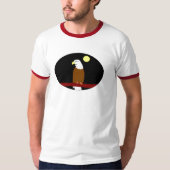 Eagle at Night Ringer T-Shirt (Devant)