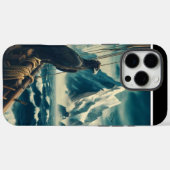 Eagle Atop schip, bergen vooruit Case-Mate iPhone Case (Achterkant (horizontaal))