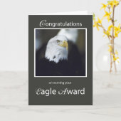 Eagle Award, gefeliciteerd Kaart (Gele Bloem)