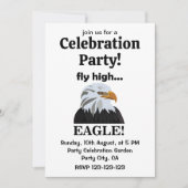 Eagle Bald Eagle Fly High Eagle Celebration Party Kaart (Voorkant)