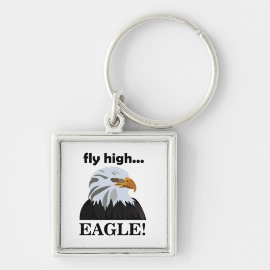 Eagle Bald Eagle Fly High Eagle Sleutelhanger (Voorkant)