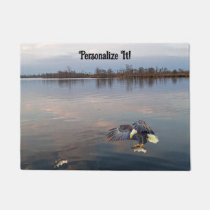 Eagle Bass Gevist bij zonsondergang Deurmat
