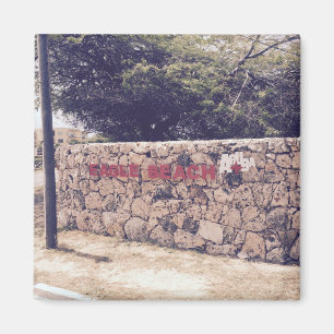 Eagle Beach - 2 inch Square Magnet Magneet