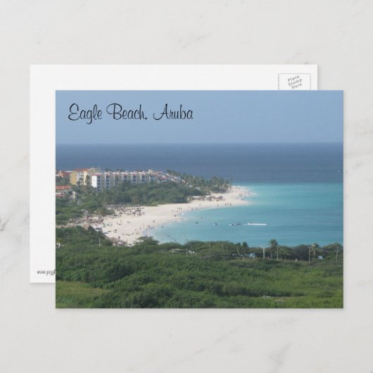 Eagle Beach, Aruba, sur Carte postale (Devant / Derrière)