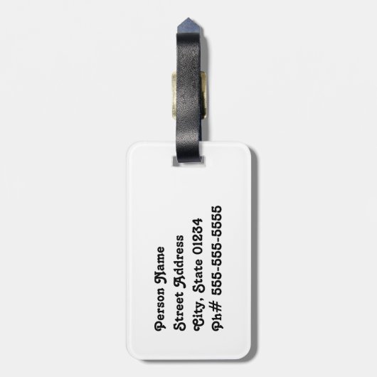 Eagle Beach Sunset Bagagelabel (Achterkant verticaal)