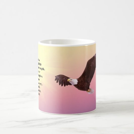 Eagle Bible Verse Christian Mug (Centre)