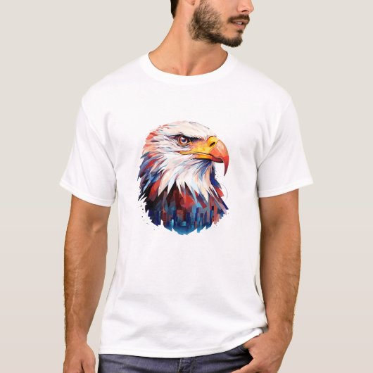Eagle Bird Animal World Wildlife Beauty Ontdekking T-shirt (Voorkant)
