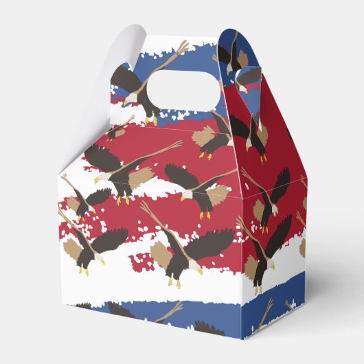 Eagle Bird USA Patriotic American Flag Bedankdoosjes (Achterkant)
