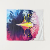Eagle Bird Wild Natuur Dier Kleur Art Schilderij Wandkleed (Voorkant (horizontaal))