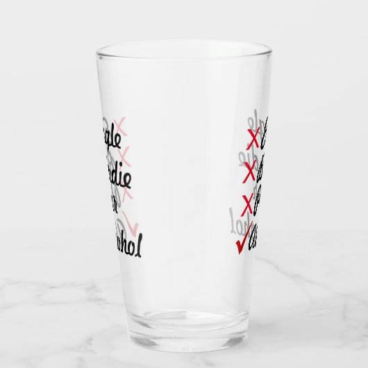 Eagle Birdie Par Alcohol Humor Glas (Rechts)