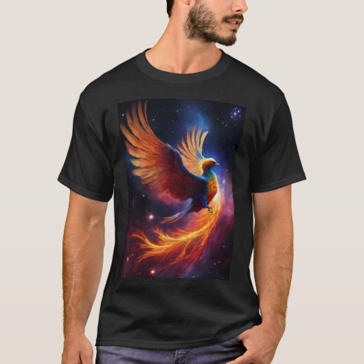 Eagle Blaze: Fiery Design T-shirt" T-shirt (Voorkant)