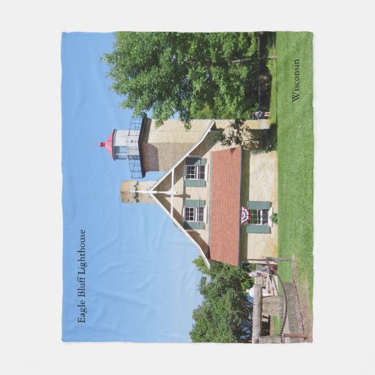Eagle Bluff Lighthouse blanket Fleece Deken (Voorkant)