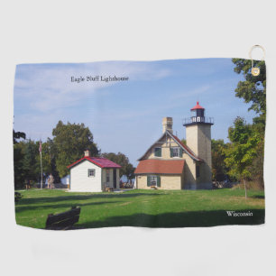 Eagle bluff vuurtoren golfhanddoek