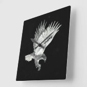 Eagle by Night  Vierkante Klok (Hoek)