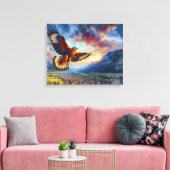 Eagle Canvas Afdruk (Insitu (Woonkamer))
