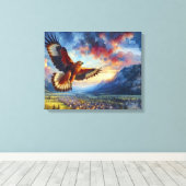 Eagle Canvas Afdruk (Insitu (Houten vloer))